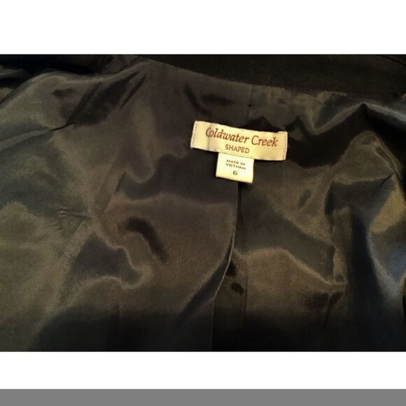 COLDWATER CREEK Black Blazer Excellent Condition 6 - Picture 8 of 8